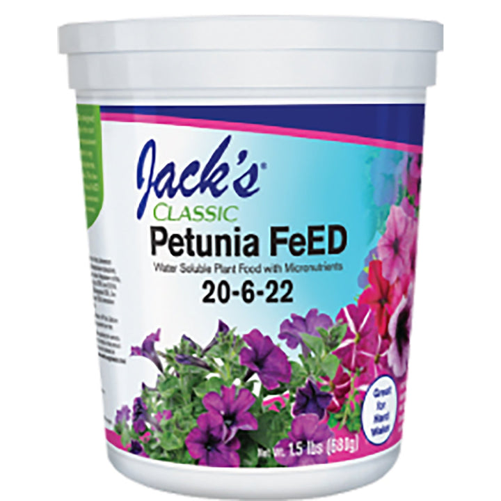 Jack's Classic Petunia FeED 20 - 6 - 22 - Greenhouse Megastore