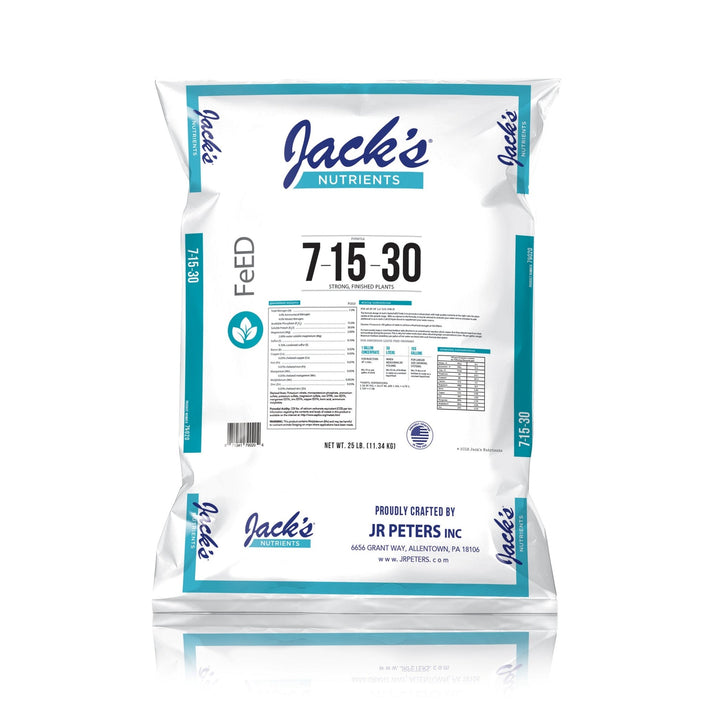 Jack's® Nutrients 7 - 15 - 30 Finish Fertilizer - Greenhouse Megastore