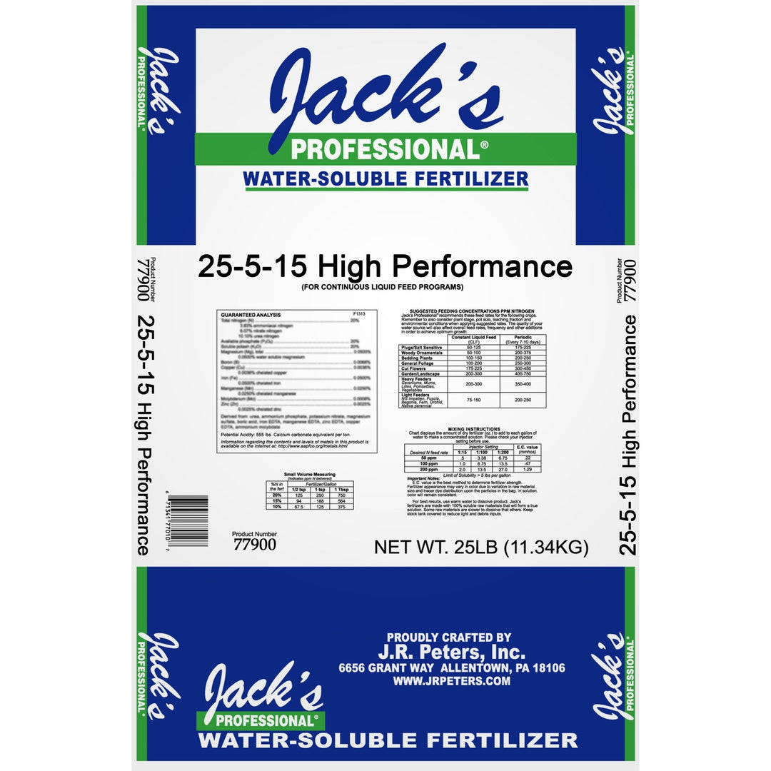 Jack's Professional High Performance 25 - 5 - 15 - Greenhouse Megastore