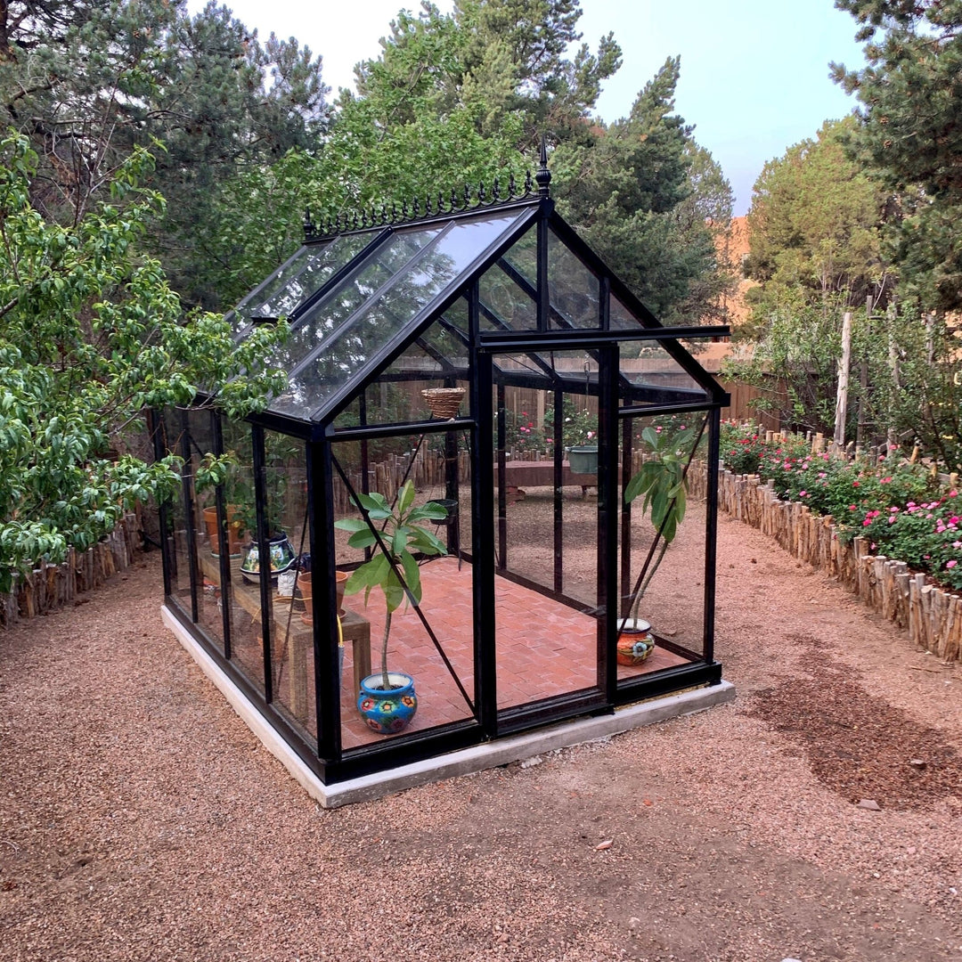 Junior Victorian Greenhouse Kit 7.9 x 12.6 ft. with 4mm Tempered Glass Panels and Aluminum Frame - Greenhouse Megastore