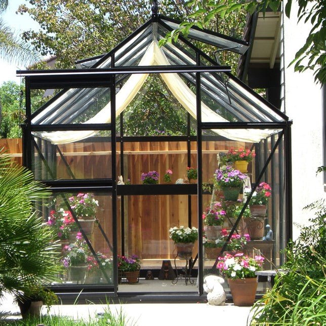 Junior Victorian Greenhouse Kit 7.9 x 12.6 ft. with 4mm Tempered Glass Panels and Aluminum Frame - Greenhouse Megastore