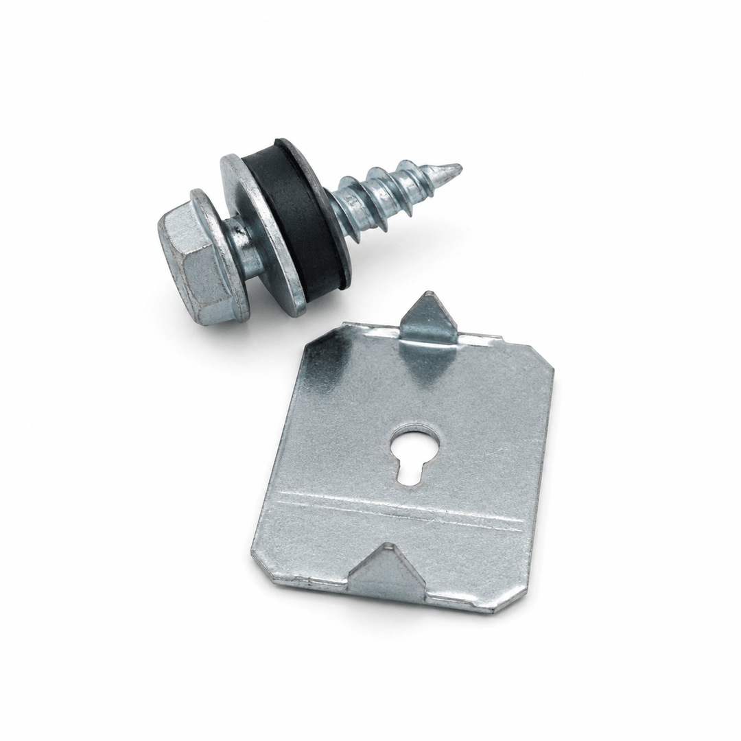 Lap Fasteners with Screw - Pack of 100 - Greenhouse Megastore