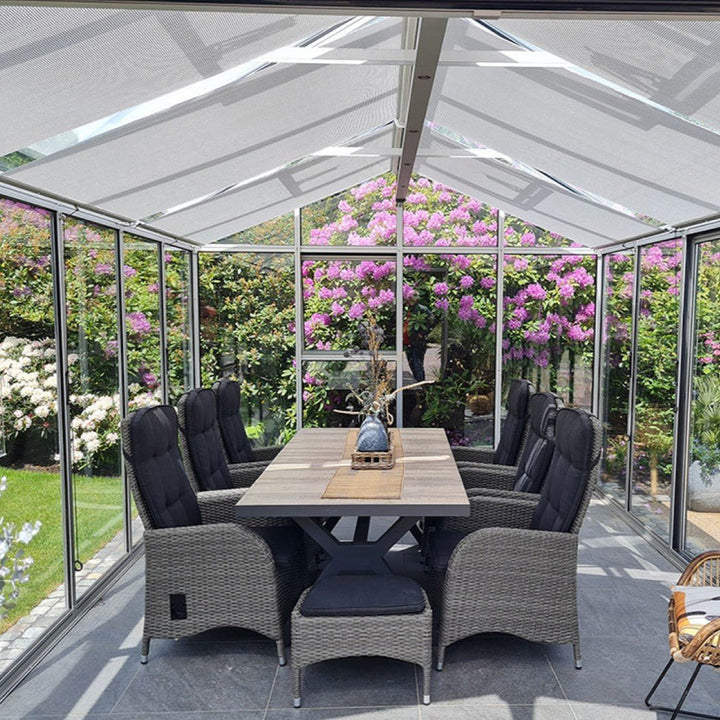 Livingten Insulated Greenhouse Kit 11 ft. Wide with 22mm Double Pane Glass and Aluminum Frame - Greenhouse Megastore