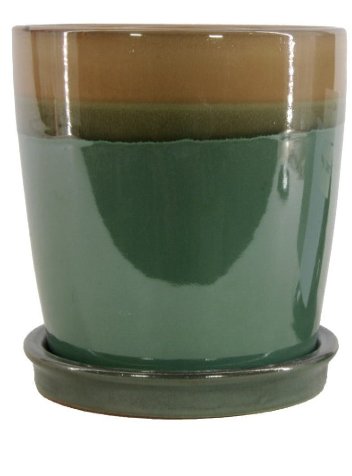Michael Carr Designs™ Round Orchid Pot with Saucer - Greenhouse Megastore