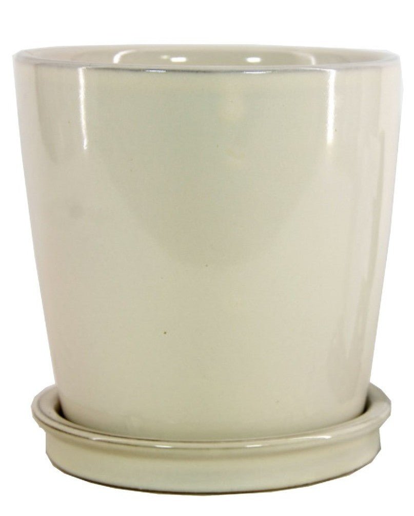 Michael Carr Designs™ Round Orchid Pot with Saucer - Greenhouse Megastore