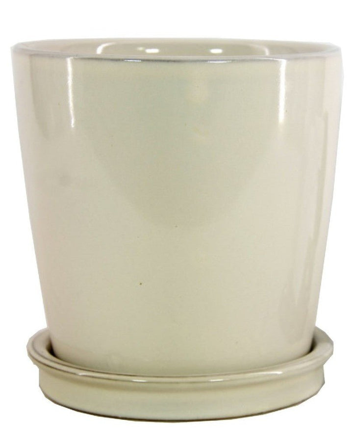 Michael Carr Designs™ Round Orchid Pot with Saucer - Greenhouse Megastore