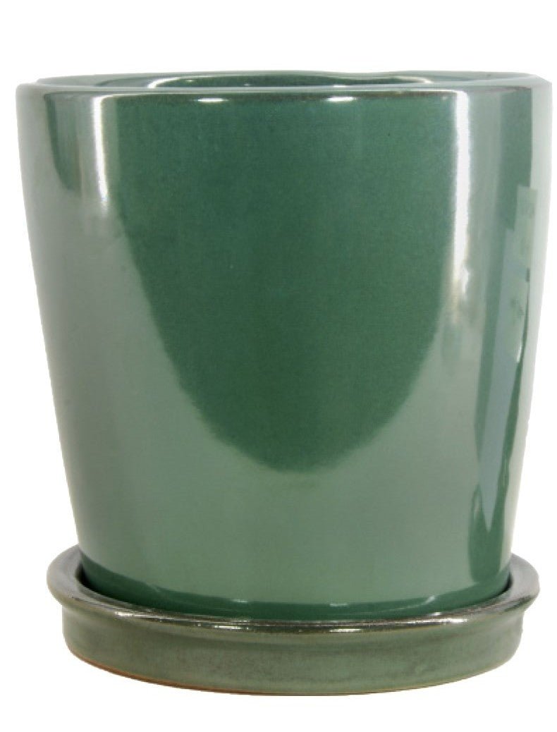 Michael Carr Designs™ Round Orchid Pot with Saucer - Greenhouse Megastore