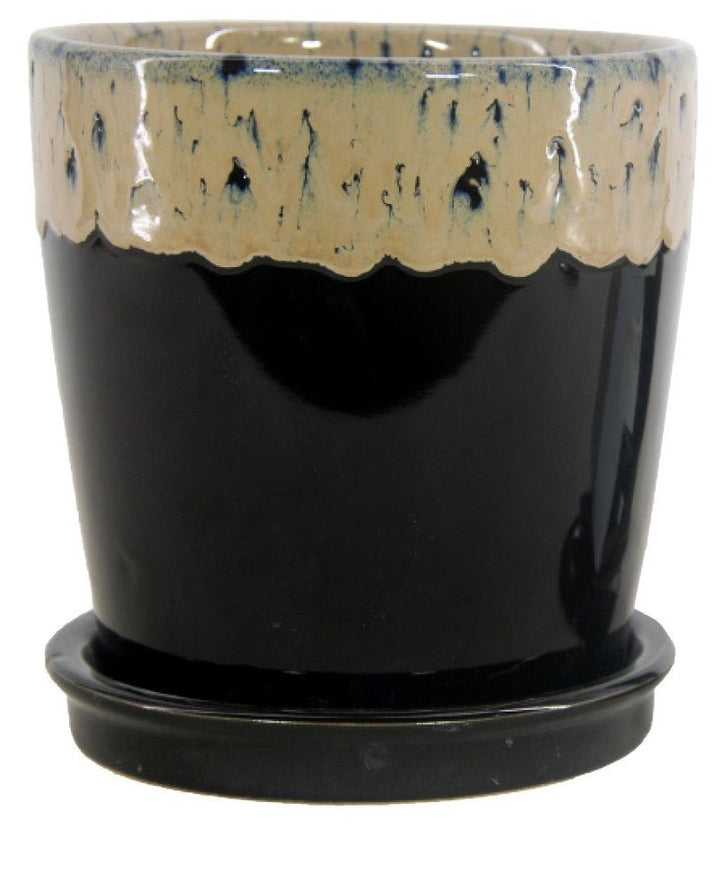 Michael Carr Designs™ Round Orchid Pot with Saucer - Greenhouse Megastore