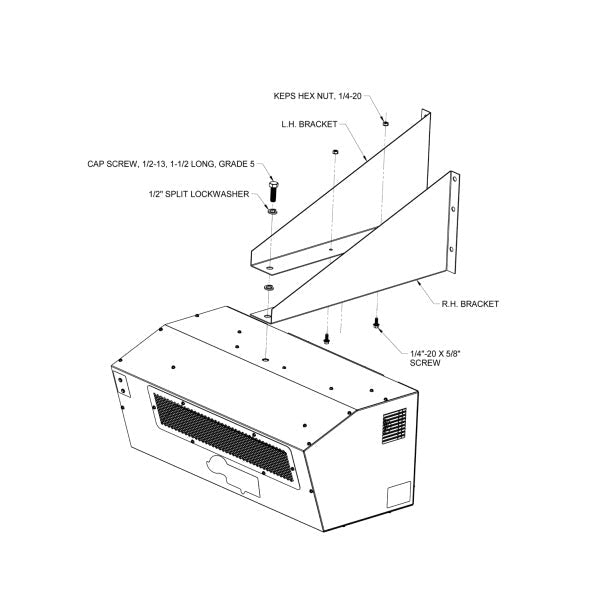 Modine Amp Dawg™ Wall Mounting Bracket - Greenhouse Megastore