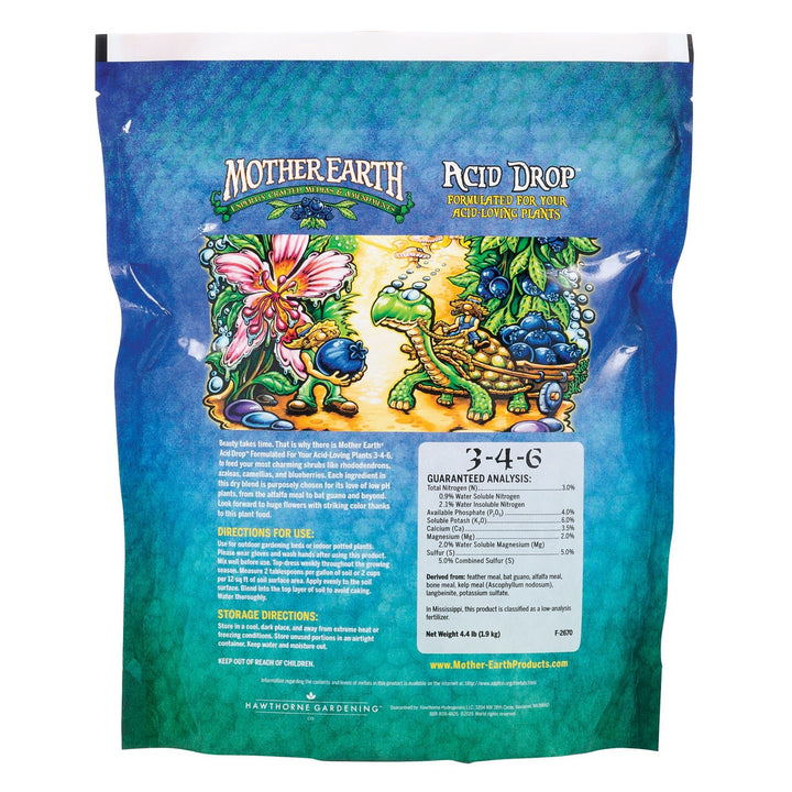 Mother Earth® Acid Drop™ for Acid - Loving Plants 3 - 4 - 6 - Greenhouse Megastore