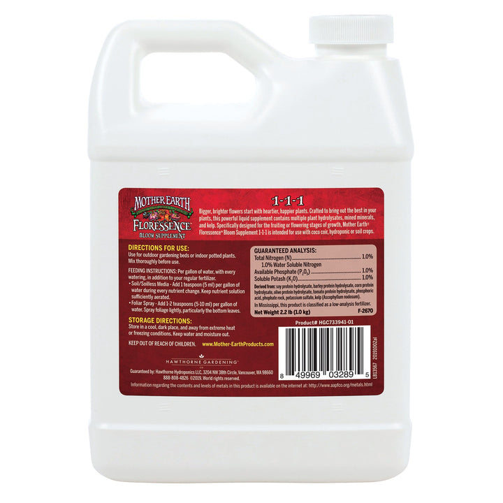 Mother Earth® Floressence™ Bloom Supplement 1 - 1 - 1 - Greenhouse Megastore