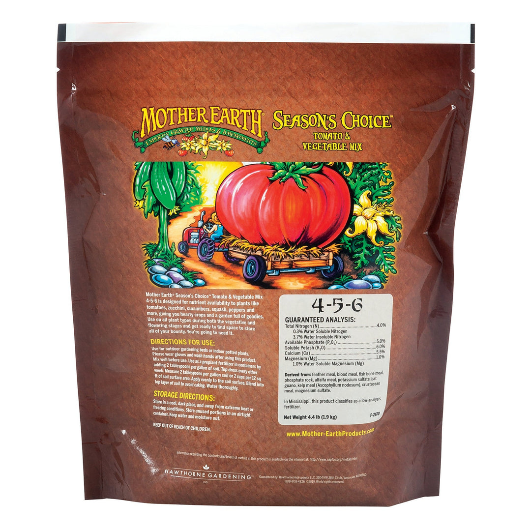 Mother Earth® Season's Choice™ Tomato & Vegetable Mix 4 - 5 - 6 - Greenhouse Megastore