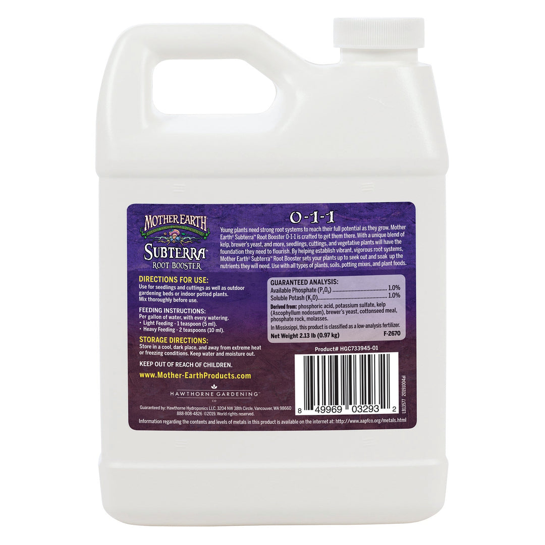 Mother Earth® Subterra™ Root Booster 0 - 1 - 1 - Greenhouse Megastore