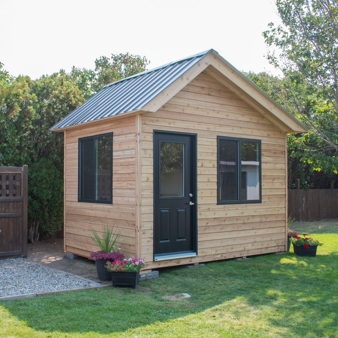 Outdoor Living Today 12' x 8' Saltbox Studio Shed - Greenhouse Megastore