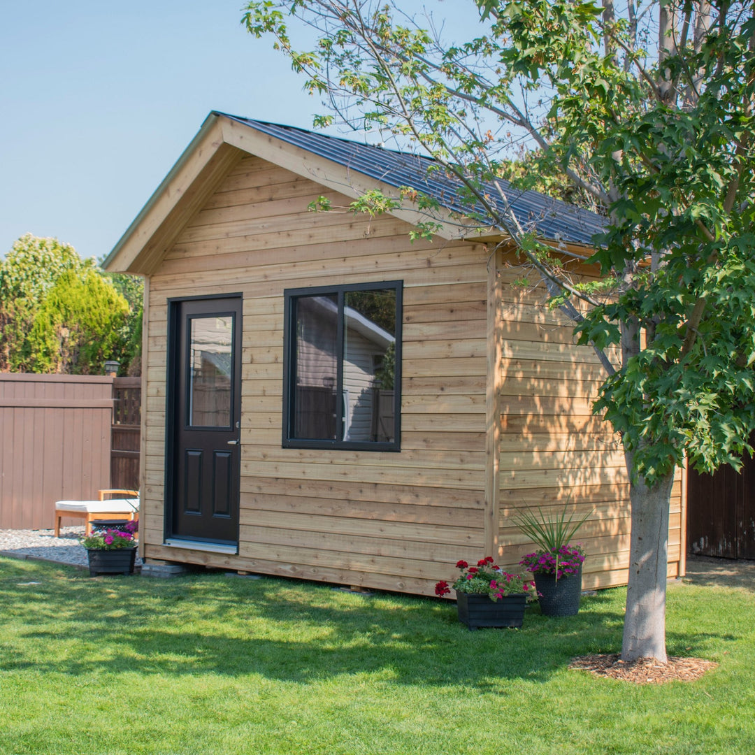 Outdoor Living Today 12' x 8' Saltbox Studio Shed - Greenhouse Megastore
