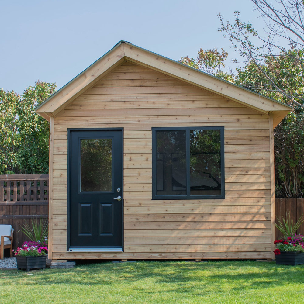 Outdoor Living Today 12' x 8' Saltbox Studio Shed - Greenhouse Megastore