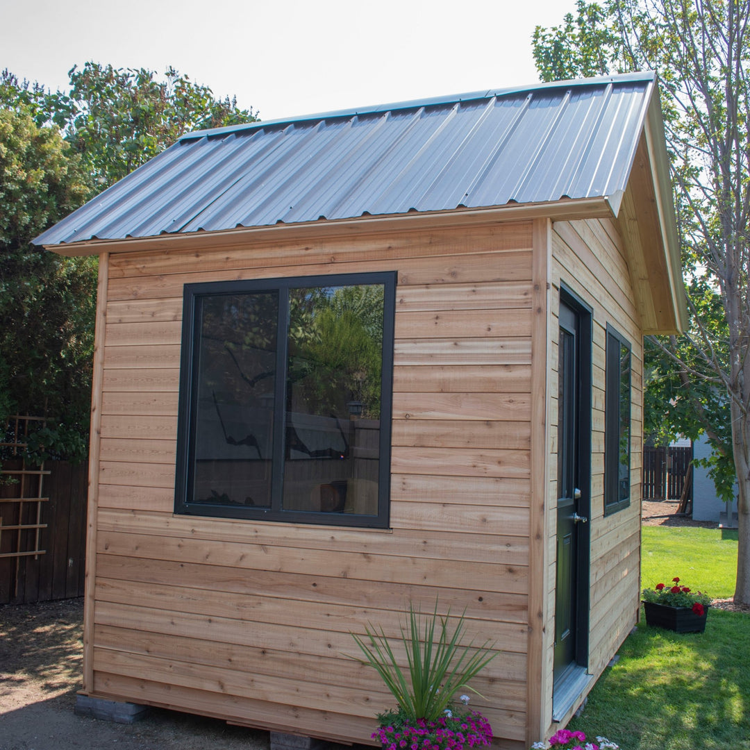 Outdoor Living Today 12' x 8' Saltbox Studio Shed - Greenhouse Megastore