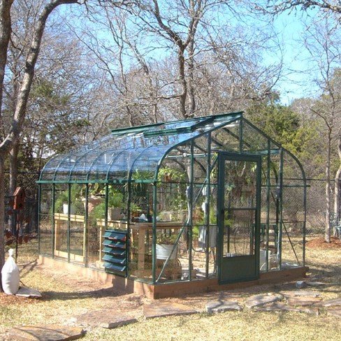 Pacific Glass Greenhouse Kit with 3mm Tempered Glass Panels and Aluminum Frame - Greenhouse Megastore
