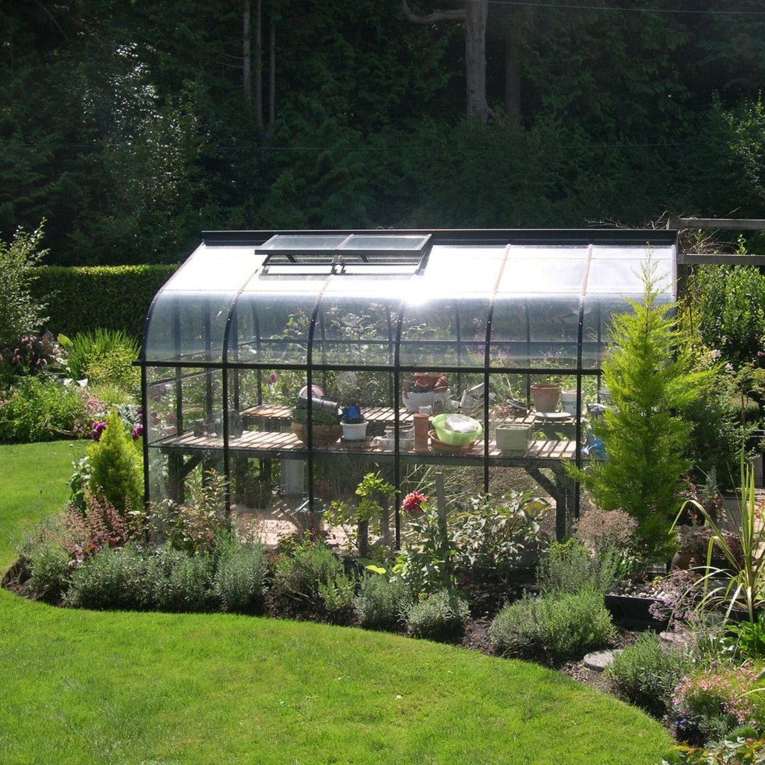 Pacific Glass Greenhouse Kit with 3mm Tempered Glass Panels and Aluminum Frame - Greenhouse Megastore