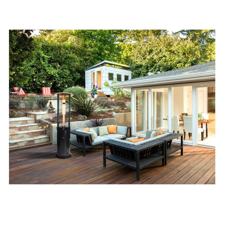 Paragon Outdoor Vulcan Round Flame Tower Heater - Greenhouse Megastore