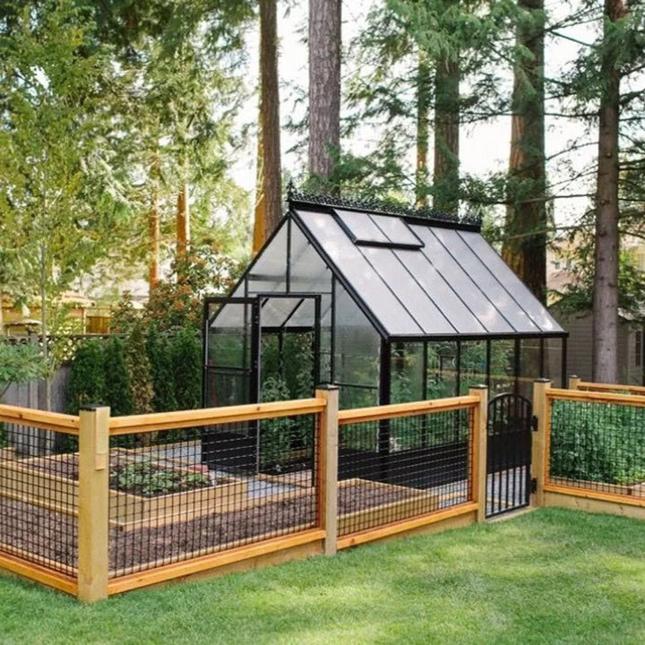 Parkside Greenhouse Kit 8 x 10 ft. with 3mm Tempered Glass Panels and Aluminum Frame - Greenhouse Megastore