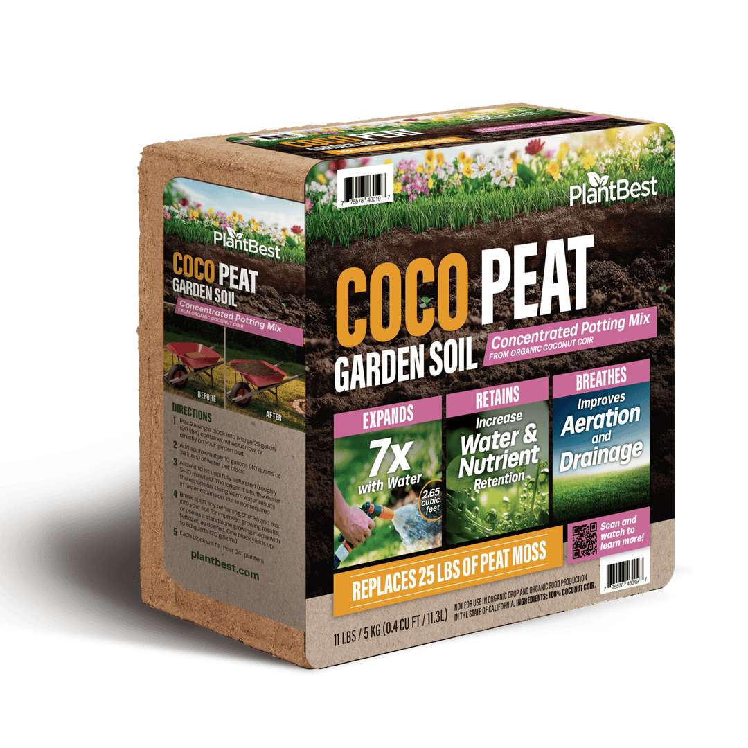 PlantBest™ Coco Peat Coconut Coir Growing Medium & Soil Improver - Greenhouse Megastore