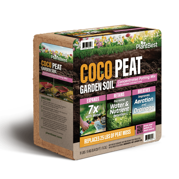 PlantBest™ Coco Peat Coconut Coir Growing Medium & Soil Improver - Greenhouse Megastore
