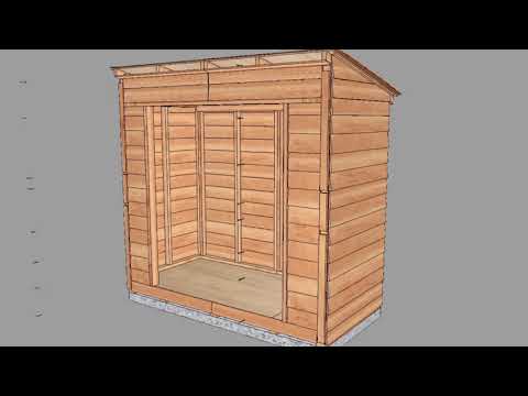 GardenSaver Lean-to Shed 8x4, Double Doors