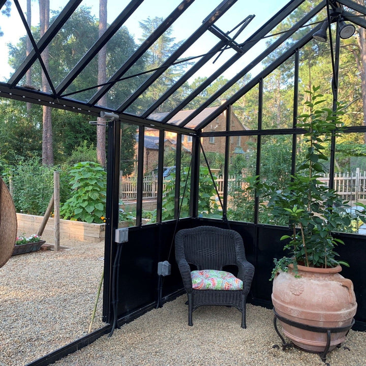 Retro Royal Victorian VI Glass Greenhouse Kit with 4mm Tempered Glass Panels and Aluminum Frame - Greenhouse Megastore