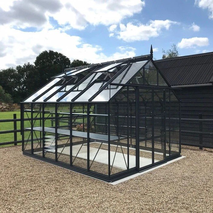 Rhino Premium Greenhouse Kit 10 x 12 ft. with 4mm Toughened Safety Glass and Aluminum Frame - Greenhouse Megastore