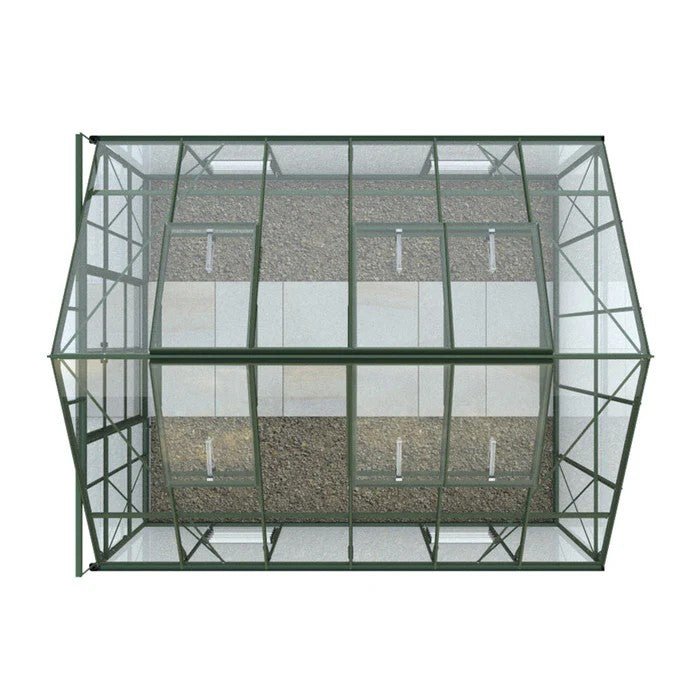 Rhino Premium Greenhouse Kit 10 x 12 ft. with 4mm Toughened Safety Glass and Aluminum Frame - Greenhouse Megastore