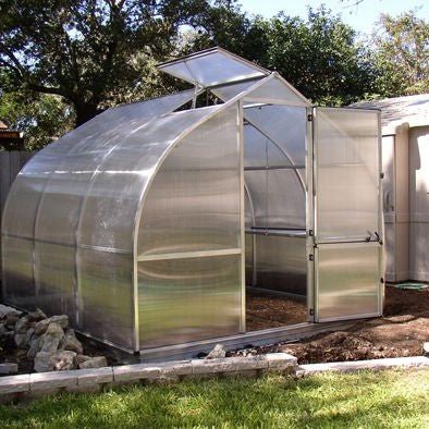 Riga Deluxe Greenhouse Kit 9.8 ft. Wide with TwinWall Polycarbonate Panels and Aluminum Frame - Greenhouse Megastore
