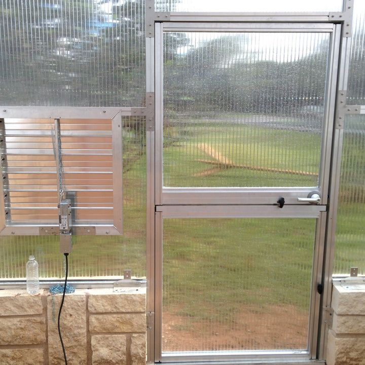 Riga XL Greenhouse Kit 14 ft. Wide with 16mm Triplewall Polycarbonate Panels and Aluminum Frame - Greenhouse Megastore