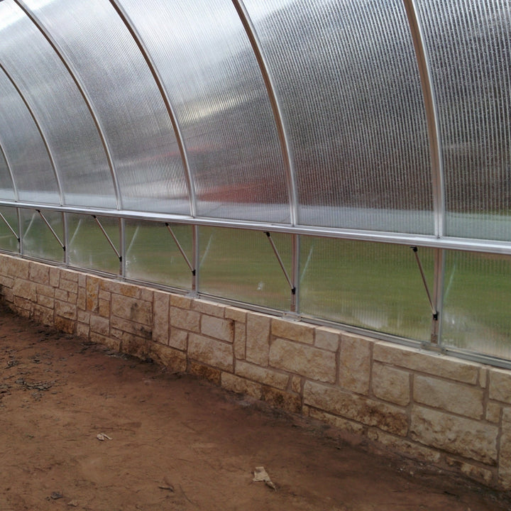 Riga XL Greenhouse Kit 14 ft. Wide with 16mm Triplewall Polycarbonate Panels and Aluminum Frame - Greenhouse Megastore