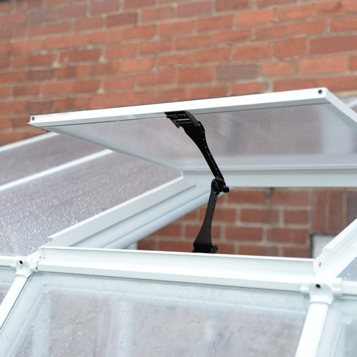 Rion Sun Lounge DIY Lean-to Greenhouse Kit 6.4 ft Wide with Acrylic Panels and PVC Frame - Greenhouse Megastore