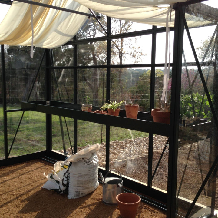 Royal Victorian Orangerie Greenhouse Kit 12 x 15 ft. with 4mm Tempered Glass Panels and Aluminum Frame - Greenhouse Megastore