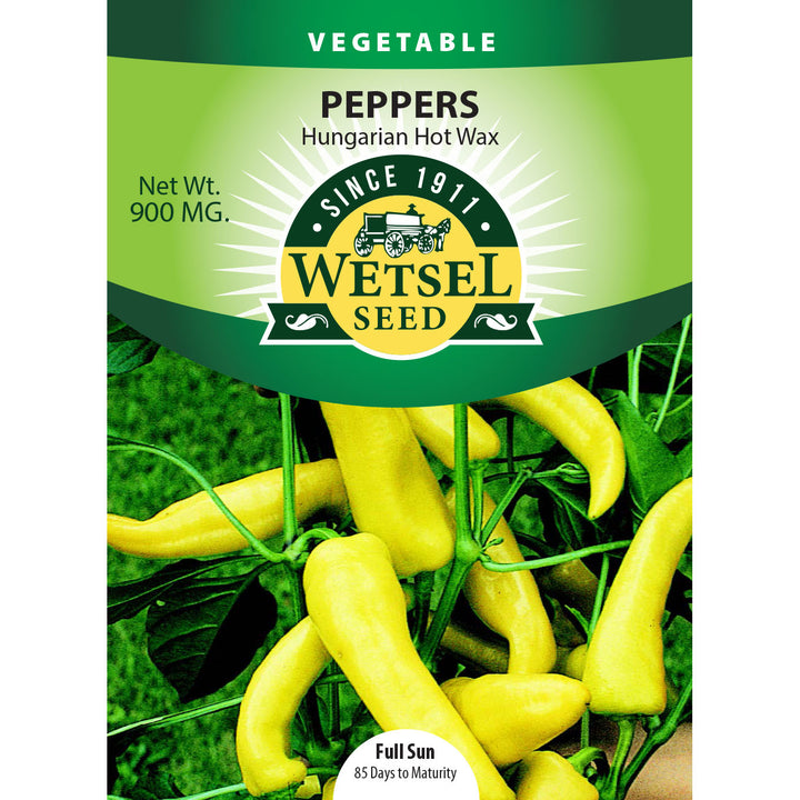 Wetsel Seed™ Pepper Hungarian Hot Wax Heirloom Seed