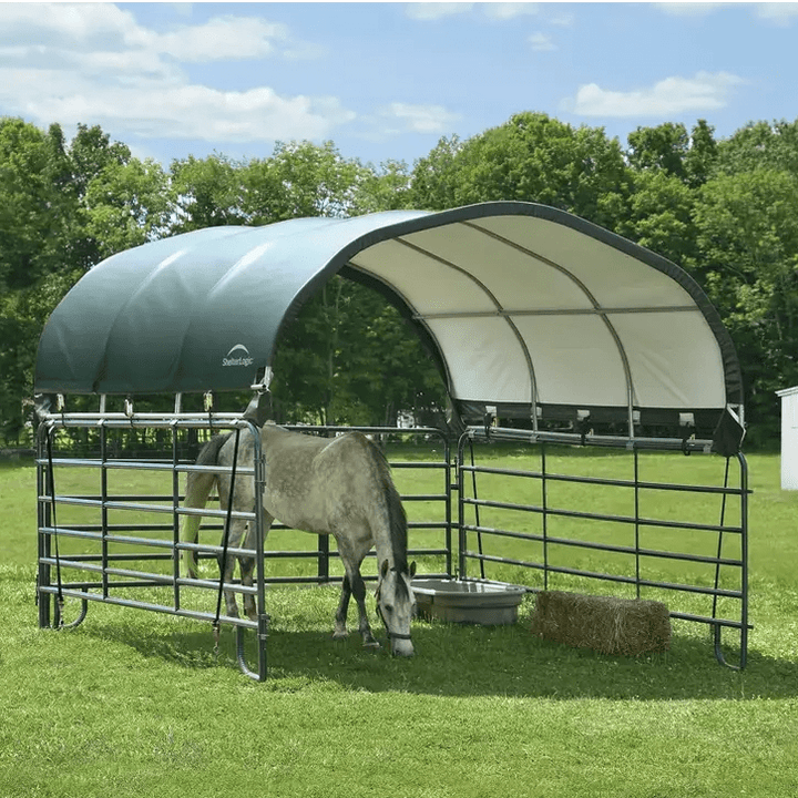 ShelterLogic 12 ft. x 12 ft. Corral Shelter - Greenhouse Megastore
