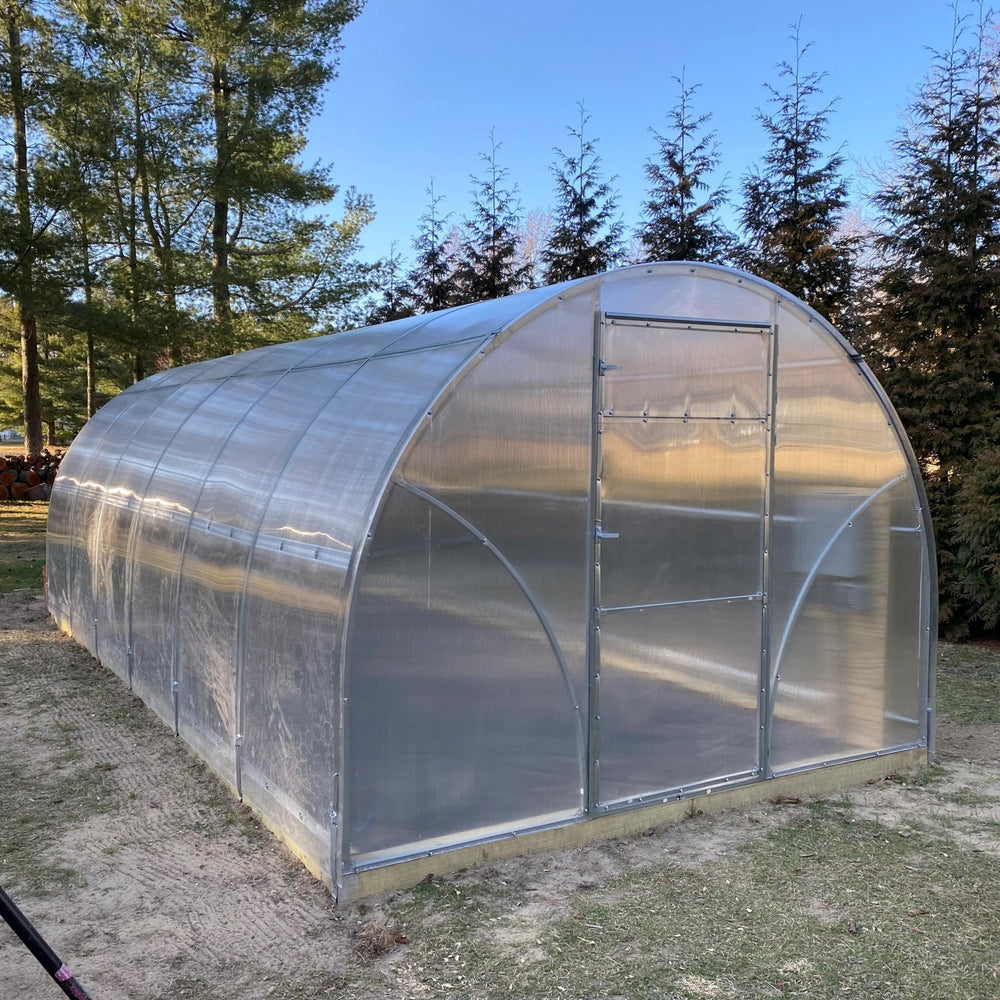 Sigma DIY Greenhouse Kit 10 x 20 ft. with 6mm Double - Wall Polycarbonate Panels and Galvanized Steel Frame - Greenhouse Megastore