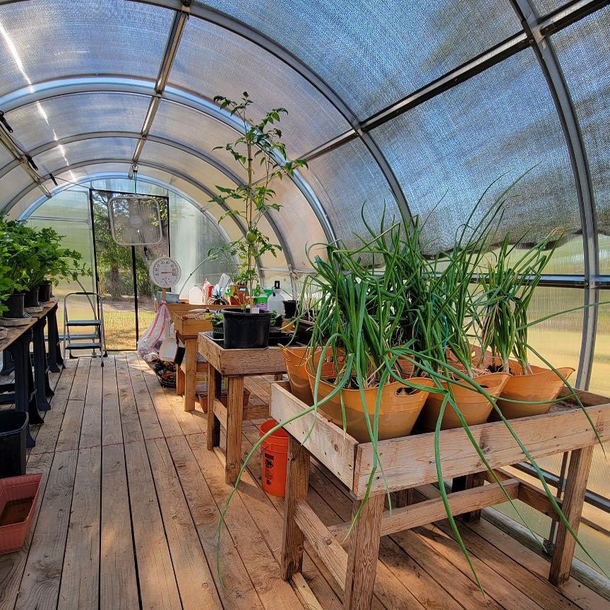 Sigma DIY Greenhouse Kit 10 x 20 ft. with 6mm Double - Wall Polycarbonate Panels and Galvanized Steel Frame - Greenhouse Megastore