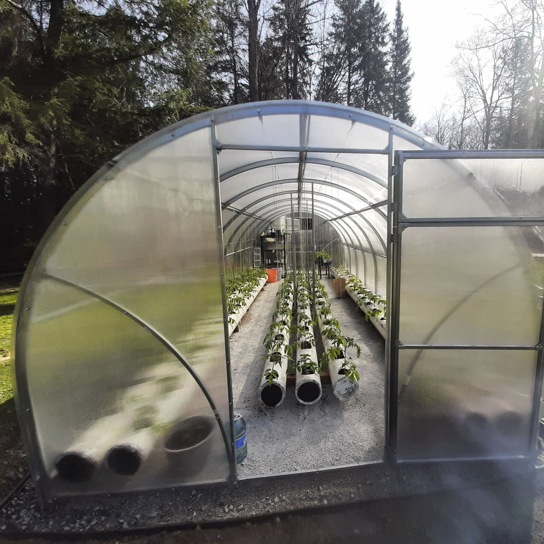 Sigma DIY Greenhouse Kit 10 x 26 ft. with 6mm Double - Wall Polycarbonate Panels and Galvanized Steel Frame - Greenhouse Megastore
