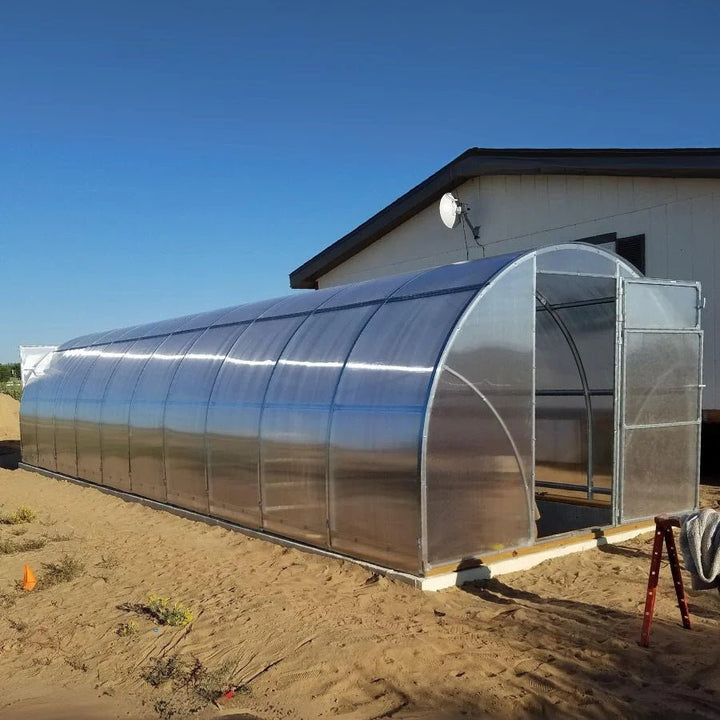 Sigma DIY Greenhouse Kit 10 x 32 ft. with 6mm Double - Wall Polycarbonate Panels and Galvanized Steel Frame - Greenhouse Megastore
