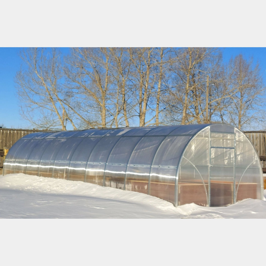 Sigma DIY Greenhouse Kit 10 x 32 ft. with 6mm Double - Wall Polycarbonate Panels and Galvanized Steel Frame - Greenhouse Megastore