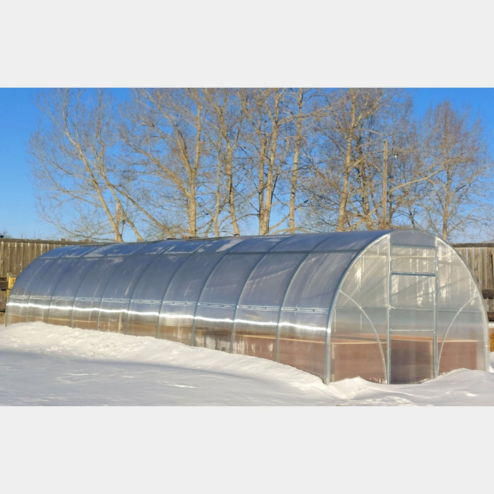 Sigma DIY Greenhouse Kit 10 x 32 ft. with 6mm Double - Wall Polycarbonate Panels and Galvanized Steel Frame - Greenhouse Megastore