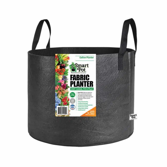 Smart Pot® Black Fabric Planters - 1 to 200 Gallon - Greenhouse Megastore