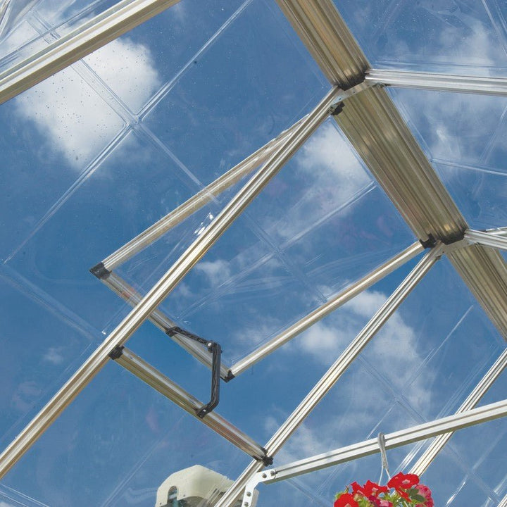 Snap & Grow Plus DIY Greenhouse Kit 8.5 ft. Wide with Single-layer Polycarbonate Panels and Aluminum Frame - Greenhouse Megastore