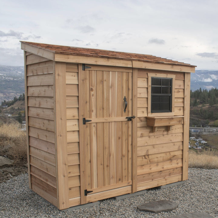 SpaceSaver Lean - to Shed 8x4, Single Door - Greenhouse Megastore
