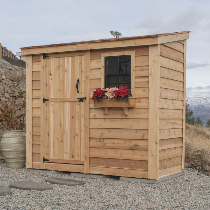 SpaceSaver Lean - to Shed 8x4, Single Door - Greenhouse Megastore