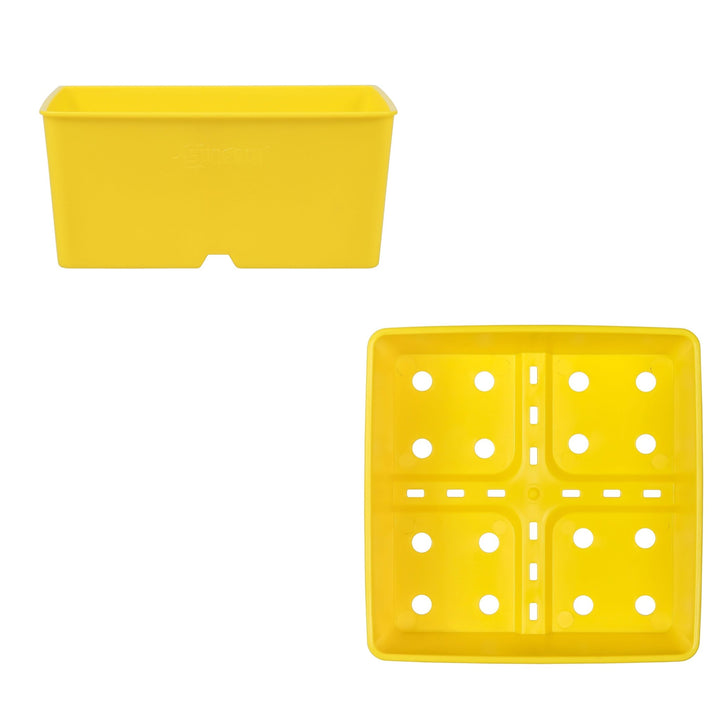 SUNPACK® Heavy Duty 5" Shallow Square Pot - Greenhouse Megastore