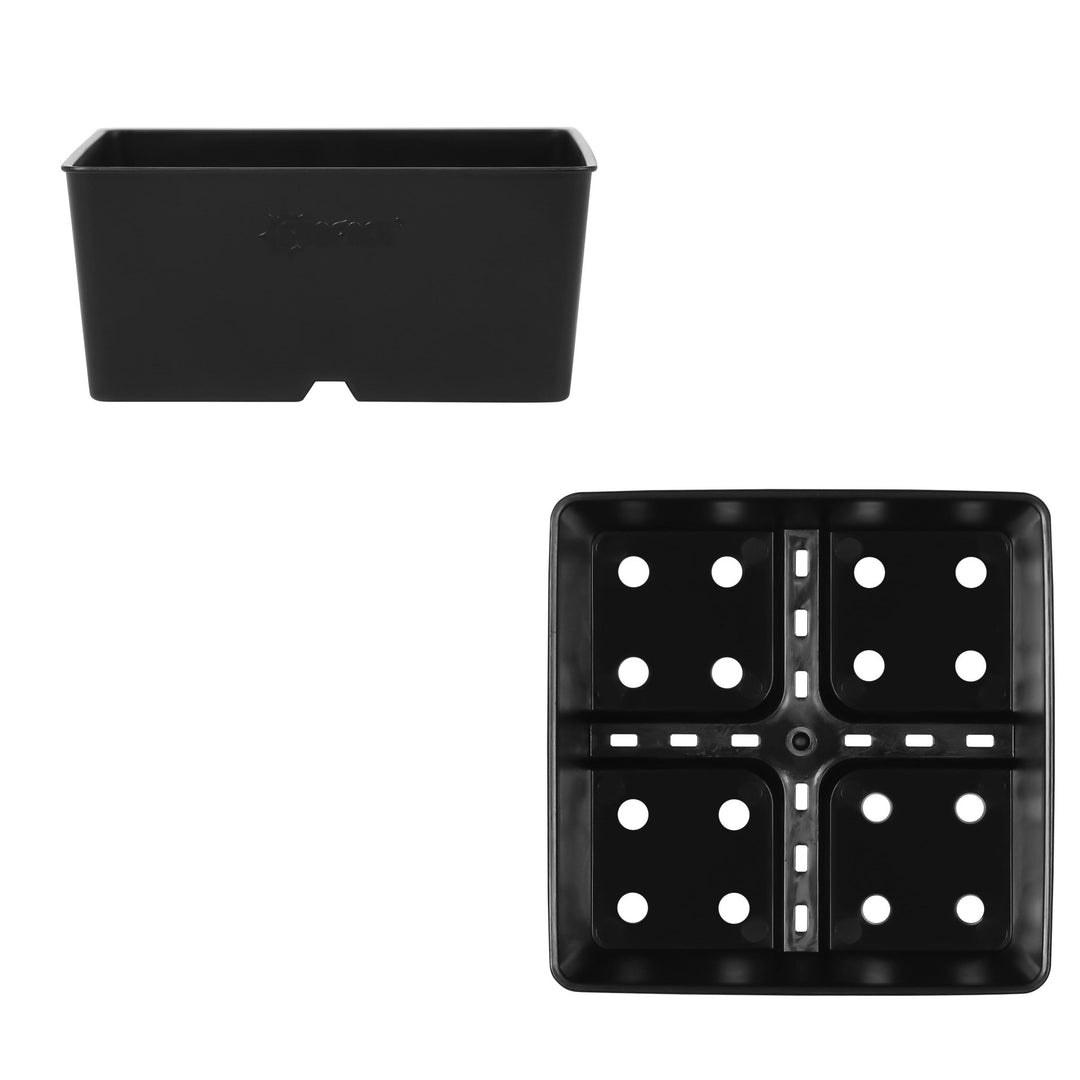 SUNPACK® Heavy Duty 5" Shallow Square Pot - Greenhouse Megastore